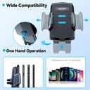 TECKNET Cup Phone Holder for Car - Adjustable Gooseneck Cup Holder Phone Holders with Air Vent Holders & Expandable Base, Cupholder Phones Mount for iPhone 17/16 Pro Max and All Cell Phones, Car Model