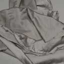 100% Silk Pillow Cases 2 Pack Queen Size Mulberry Silk Pillowcase for Hair and Skin Set of 2 Highest Grade 6A Silk Soft Breathable Cooling with Hidden Zipper, Grey (Gray)