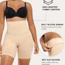 SHAPELLX Shapewear Tummy Control Shorts for Women Seamless High Waisted Body Shaper Thigh Slimming Underwear Girdle (Beige, M)