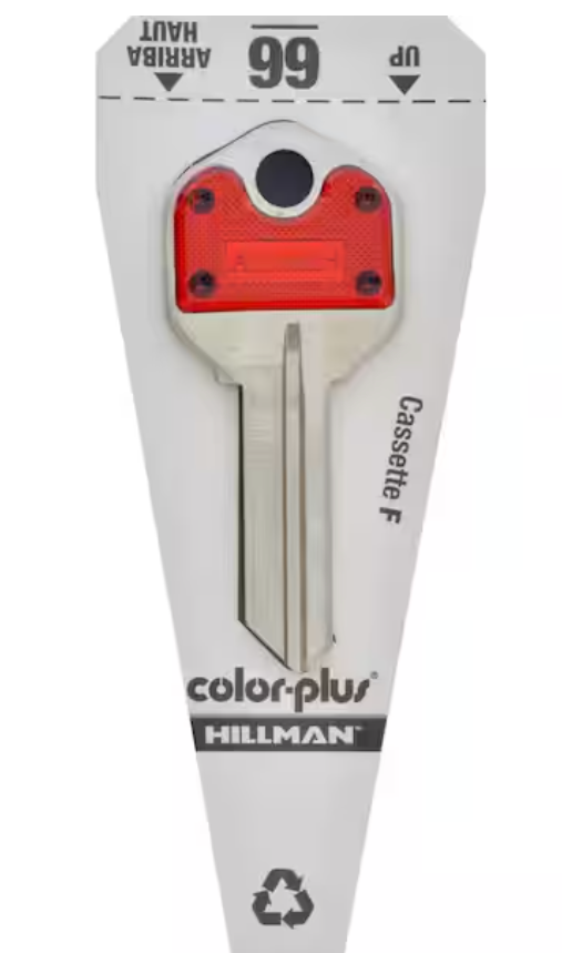 Hillman Color Plus KW1 House Key (66)