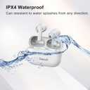 Bloody M30 TWS True Wireless Earbuds, Bluetooth 5.0, 22H Playtime, Low Latency & Lightweight, Hybrid Diaphragm Deep Bass, IPX4 Rate Earphones with Mini Charging Case White