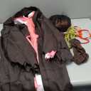 Spooktacular Creations Halloween Ninja Costumes for Kids, Girls Kimono Set with Wig, Toddlers Pink Anime Outfit Medium