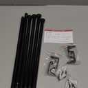 ENJOYBASICS 2 Pack Adjustable Spring Tension Curtain Rods 32 to 66 Inches, Stainless Steel Matte Black Shower Rod No Drilling for Window, Bathroom, Closet, Room Divider, 7/8" Diameter