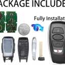 Smart Key Fob for Subaru 2018-2024, Alliskeys 4-Buttons Keyless Entry Remote Control Key Fob Replacement for Subaru Ascent Crosstrek Forester Impreza Legacy Outback STI WRX BRZ HYQ14AHK 434/8A