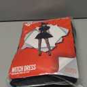 Morph Black Witch Costume Womens With Hat, Black Witch Dress For Women, Halloween Costumes For Women Adult (Medium)