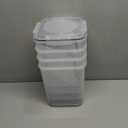 Storeganize Flour Sugar Storage Containers (5.3L/4pk) Great Rice Canisters Sets For The Kitchen pantry, Large Food Storage Containers With Lids Airtight