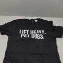 Lift Heavy Pet Dogs Gym Weightlifter Bodybuilder T-Shirt (Small, Black)