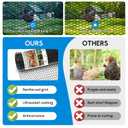 48in x 150ft Chicken Wire, Black Poultry Wire Netting, Hexagonal Galvanized Mesh, Outdoor Anti-Rust Surface Plastic Coating, Garden Fence Animal Barrier for Pet Rabbit Chicken Fencing