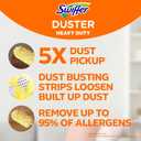 Swiffer Duster Kit with 3 ft Extendable Handle, Heavy Duty Dusting Starter Kit with 12 Refills, for Ceiling Fans, Vents and Hard to Reach Places