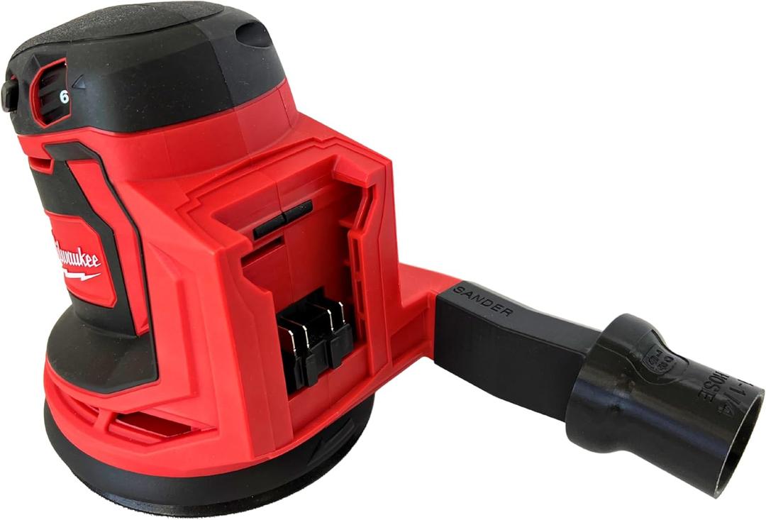Sander Vacuum Adapter for MILWAUKEE Sanders - Shop Vac Attachment Reducer for Dust Collection Hose (1-1/4")