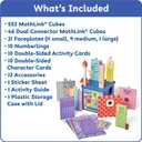 hand2mind Numberblocks Heroes with Zeroes MathLink Cubes Activity Set, Preschool Learning Activities, Math Manipulatives Kindergarten, Counting Blocks, Number Linking Cubes, Kids Educational Toys