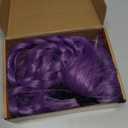 Long Purple Wigs for rumi Wig Costume Women Cosplay Wig Cute Soft Synthetic Wigs for Halloween Costume CC048PR