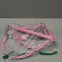 18" Pink Trapeze Swing Bar Rings 48" Heavy Duty Plastic Coated Chains Swing Set Accessories