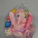 Baby Elephant Musical Stuffed Animals Toy with Light-Up Music & Crinkle Sound Paper,Infant Bilingual Early Learning Education Toys,Tummy Time Toys for 0-3-6-12+ Months Boy Girl, Pink