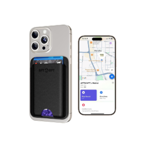 for Magsafe Wallet for iPhone 17/16/15/14/13/12 Series Black | Works with Apple Find My | Stronger Magnetic | 3 Cards Holder | Ultra-Slim | Wireless Charging
