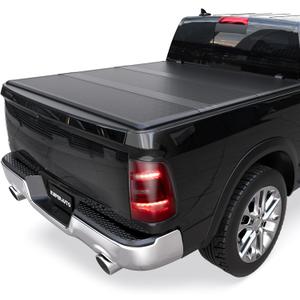 KUIPERAUTO 5.7FT FRP Hard TrI-fold Truck Bed Cover Compatible with 2009-2026 Dodge Ram 1500 (Inclu. 2019-2024 Classic & 2019-2026 New Body Style) Tonneau Cover (w/ o Ram Box)