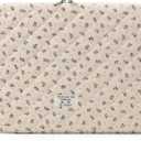 Puffy Laptop Sleeve 13-15.6 Inch Cute Quilted Laptop Protective Case Padded Floral Computer Sleeve for MacBook (A-Purple, 13 Inch)