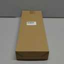 Glass Bathroom Shelves, Rectangular Tempered Glass Floating Shelves for Wall with 304 Stainless Steel Rail and Zinc Alloy Bracket, 2 Pack