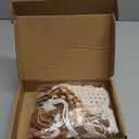 Cinnvoice 9 Pcs Boho Christmas Tree Hanging Ornaments - Knitted Decorations, Gnome Rustic Farmhouse Decor, Macrame Handmade Ornament for Holiday