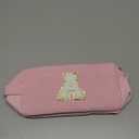 YOOLIFE Initial Travel Makeup Bag Cosmetic Bag - Teen Girl Gifts Trendy Stuff Friend Birthday Gifts for Women Teen Girl Kids (Pink)