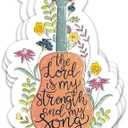3PCs The Lord is My Strength and My Song Sticker Christian Bible Verse Sticker Faith Religious Scripture Waterproof Vinyl Stickers for Laptop Water Bottle Journal Decals Gifts for Women Men 3"x1.8"( 2 Pack )