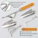 Gardening Tools 20-Piece Complete Gardening Essentials, Heavy Duty Garden Hand Tools Stainless Steel Ergonomic Rust-Proof Garden Tool Set - Ideal Gardening Gifts for Women Men Beginners Gardeners