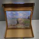 Framed Vintage Monet Wall Art Coastal Decor Impressionist Seaside Oil Painting Canvas Prints Nature Beach Scene Landscape Aesthetic Wall Decor for Living Room Bedroom Bathroom 8"x10"