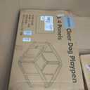 Clear Puppy Playpen Indoor - Ideal for Small & Toy Dogs - Height 24 Inch, 4 Panels, White