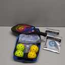 USAPA Approved Pickleball Paddles Set of 2 Fiberglass Pickleball Rackets with 1 Carrying Case, 4 Outdoor Pickleballs