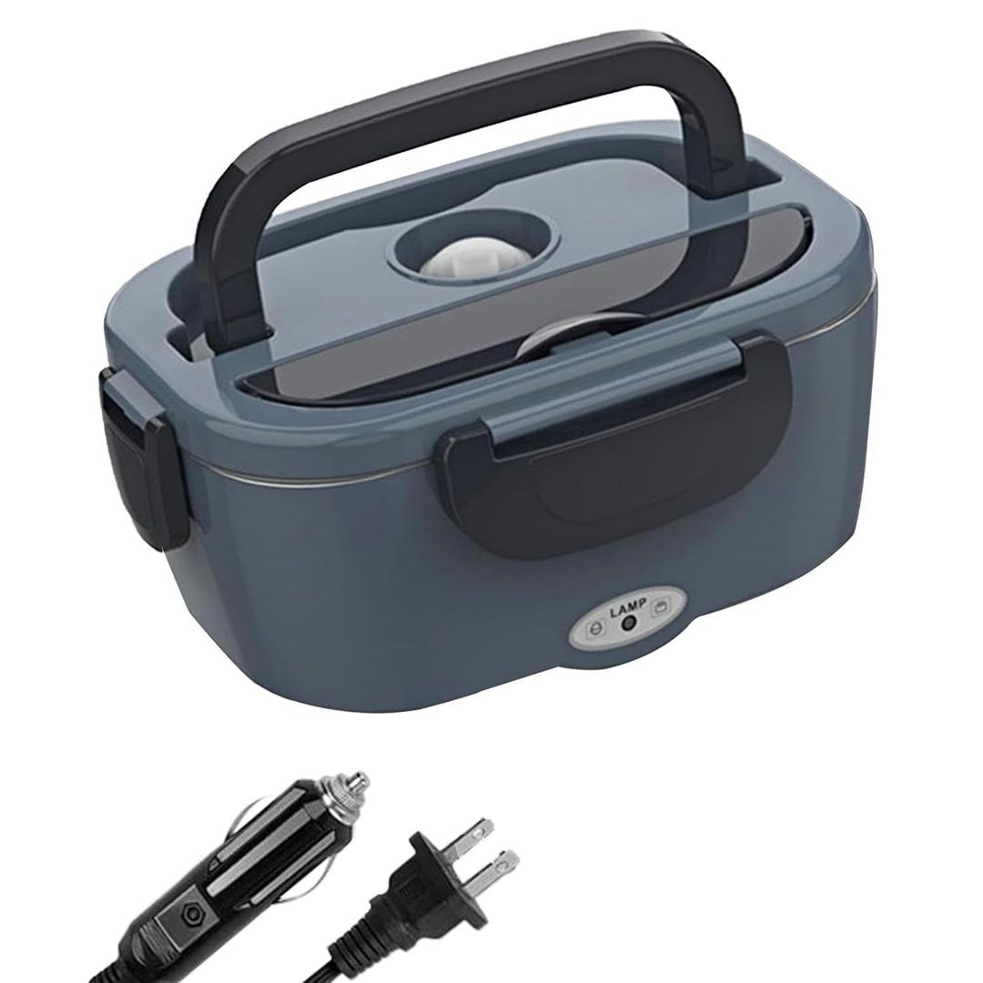 Electric Lunch Box Quick Heated Lunchbox 12V/24V/ 110V for Outdoor Truck Car Dark Blue | Kitchen, Dining & Bar | Kitchen Storage & Organization | Lunch Containers 1.