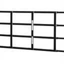 Segal S 4767 Carbon Steel Fixed 4-Bar Window Grill for Home Security and Child Safety, 21-1/4 In., Black Black (1 Set)