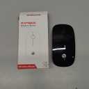 RAPIQUE Bluetooth Wireless Mouse - (BT5.1+USB) Slim Dual Mode Computer Mice with Quiet Click, Low Power, and 1600 DPI, Portable Mouse for MacBook, Laptop, iPad Pro/Air, Surface Pro (Black)