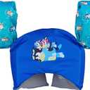 SwimWays Swim Trainer, US Coast Guard Approved Life Vest Kids Swim Vest (Bluey)