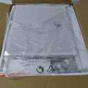 BOLUO White Nightstand for Bedroom,Small Night Stand with 2 Fabric Drawers Bedside Table Dorm Modern