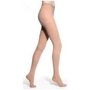 BriteLeafs Medical Compression Stockings, Opaque Pantyhose 20-30 mmHg Support, Women & Men, Closed Toe (2X-Large (1 Pair), Beige)