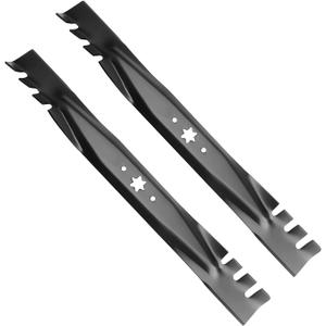 942-04308-X 42" Mulching Toothed Mower Blades for Cub Cadet MTD Troy-Bilt Bronco Pony Mustang for XT1 XT2 LT42 RZT 42 inch Deck Zero Turn Lawn Tractor for 942-04308 942-04126 6-Point Star Blades