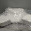 Memory Foam Pillow Contoured Memory Foam Neck Support for Pressure Relief for Side Back Tummy Sleepers, 4812414 (One Size, White)