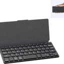 CMARS Mini Bluetooth Keyboard for iPad, Universal Portable Wireless Keyboards with Adjustable 150 Stand & Integrated Protective Cover, Travel Keyboard for iOS/Android/Windows - Black