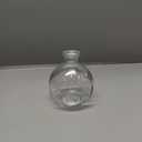 SOUJOY Set of 12 Small Glass Ball Bud Vase, Unique Mini Low Sitting Flower Vase, Clear Floral Centerpieces for Home Decor, Weddings, Floral Arrangements, Events, Parties