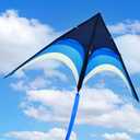 Large Single Line Beach Kite for Adults,Easy to Fly Kites for Kids Age 4-12, 3X-Large