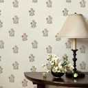 17.3" 590.5" Vintage Floral Wallpaper Peel and Stick Boho Wallpaper Removable Waterproof Beige Rose Pattern Contact Paper for Bedroom, Bathroom, Home Wall