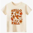 Funny Thanksgiving Shirts for Kids Boys Girls Toddler Turkey Pumpkin Graphic T-Shirt Short Sleeve Tops Tee 2-8 Years