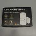 L LOHAS LED Night Light Plug in, Night Lights Plug into Wall, Light Sensor, 0-100LM Soft White 3000K, Dimmable Night Light, Modern Nightlight for Kids Bathroom Hallway Bedroom Kitchen Stairway, 2 Pack