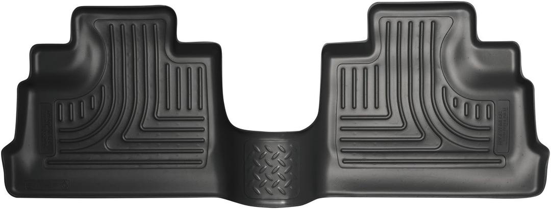 Husky Liners Weatherbeater Floor Mats | Fits 2011-2018 Jeep Wrangler JK 4-Door | 2nd Row, 1-pc Black - 19021
