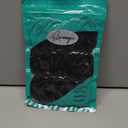 50PCS Black Hair Ties for Women, Cotton Seamless Hair Bands, Elastic Ponytail Holders, No Damage for Thick Hair, 2 Inch in Diameter, by Qarwayoc