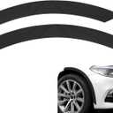 2PCS Car Wheel Tire Eyebrow Strips, Silicone Anti Fender Potector, Universal Fender Flare Arch Lip Trim Strips, Self Adhesive Body Edge Protector, for Most Cars (Black)