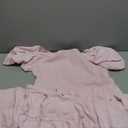 Batermoon Girls Boho Square Neck Puff Sleeve Off Shoulder Smocked Tiered Casual A Line Short Mini Dress