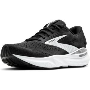 Brooks Womens Adrenaline GTS 24 Supportive Running Shoe (10 Wide, Black/White)