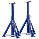 2Pcs Car Jack Stand Axle 3Ton Adjustable Steel Folding Pipe jackstands Lift Floor Support Stand Holder Automotive Tool (Blue)