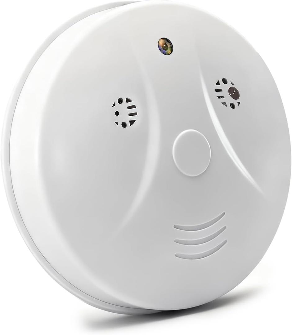 Security Cameras Smoke Detector Hidden Camera Video HD 1080P WiFi Camera Wireless Small Cam Real-Time Spy Camera for Home with Night Vision and Motion Detection